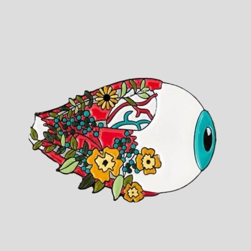 Floral Anatomical Eye Pin