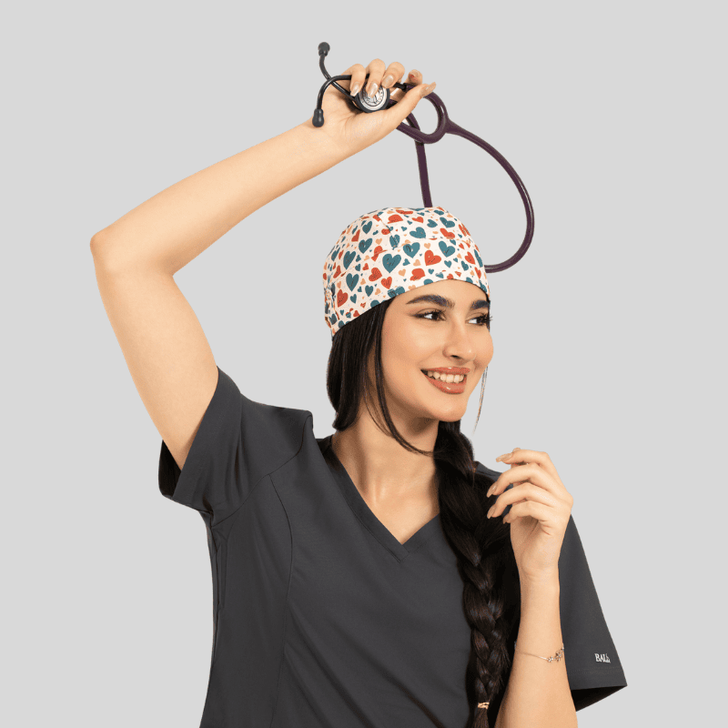 Funky Caps in Colorful Hearts - Unisex