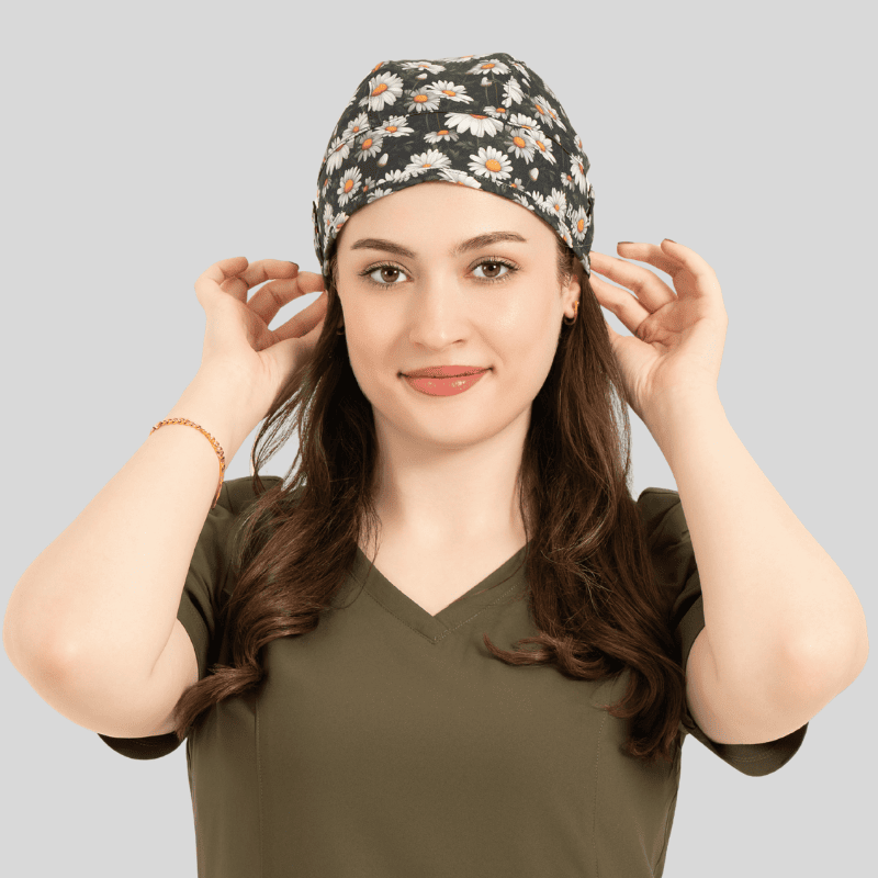 Funky Caps in Spring Daisies - Unisex