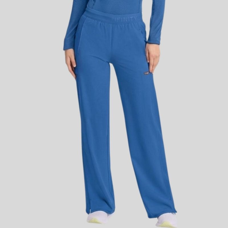 Infinity Women's Henley Knit Scrub Set
