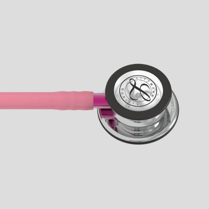 Littmann Classic III Monitoring Stethoscope | Mirror & Pearl Pink - Pink Stem 5962