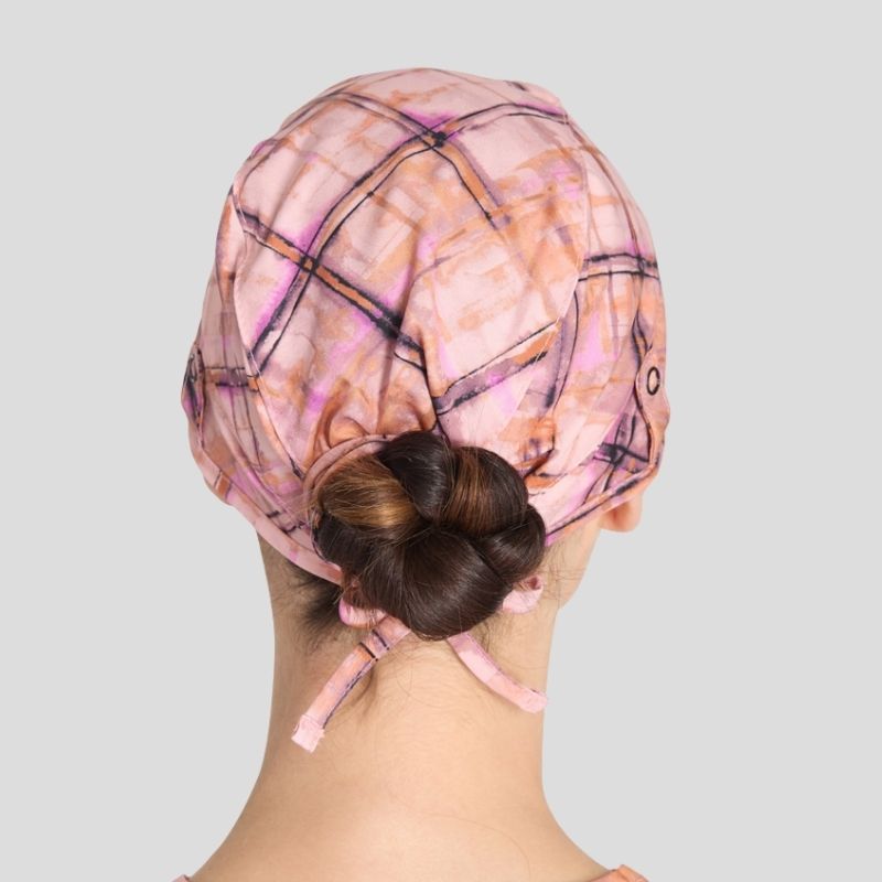 Print Scrub Hat Paint By Plaid