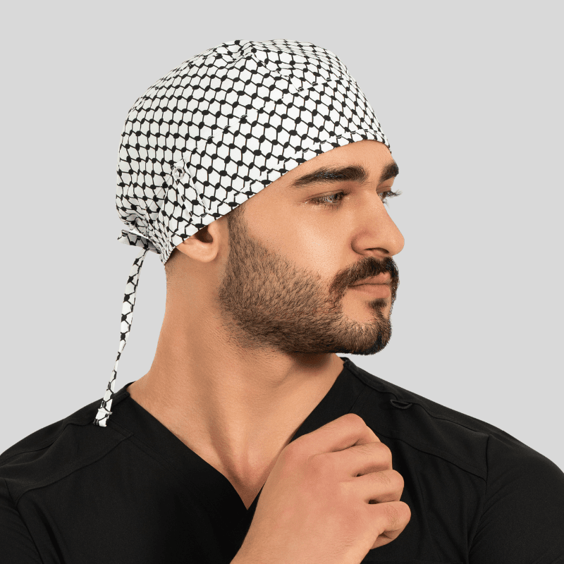Funky Caps in Black Shemagh - Unisex