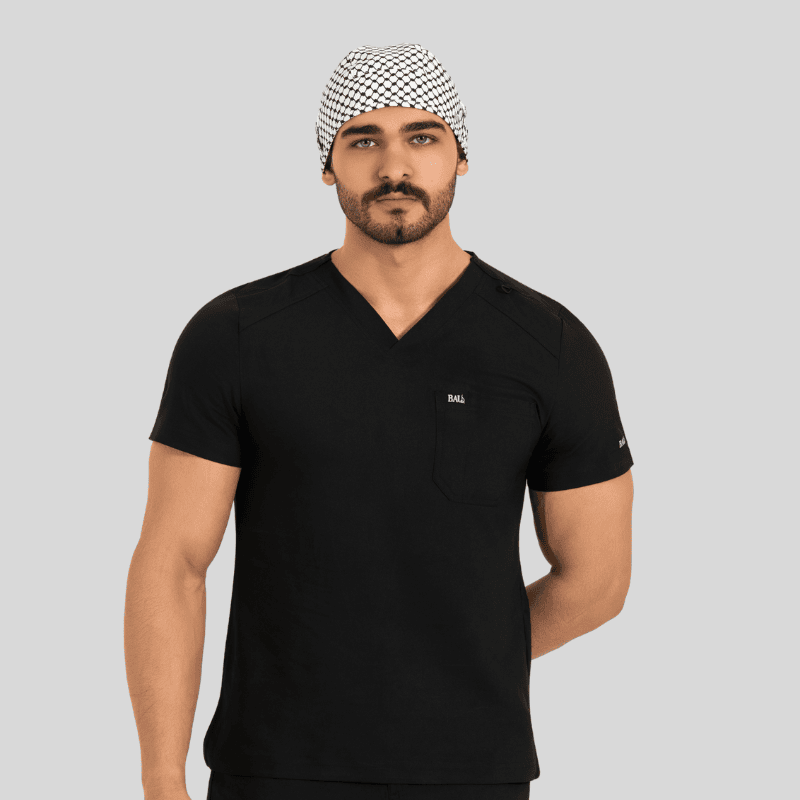 Funky Caps in Black Shemagh - Unisex