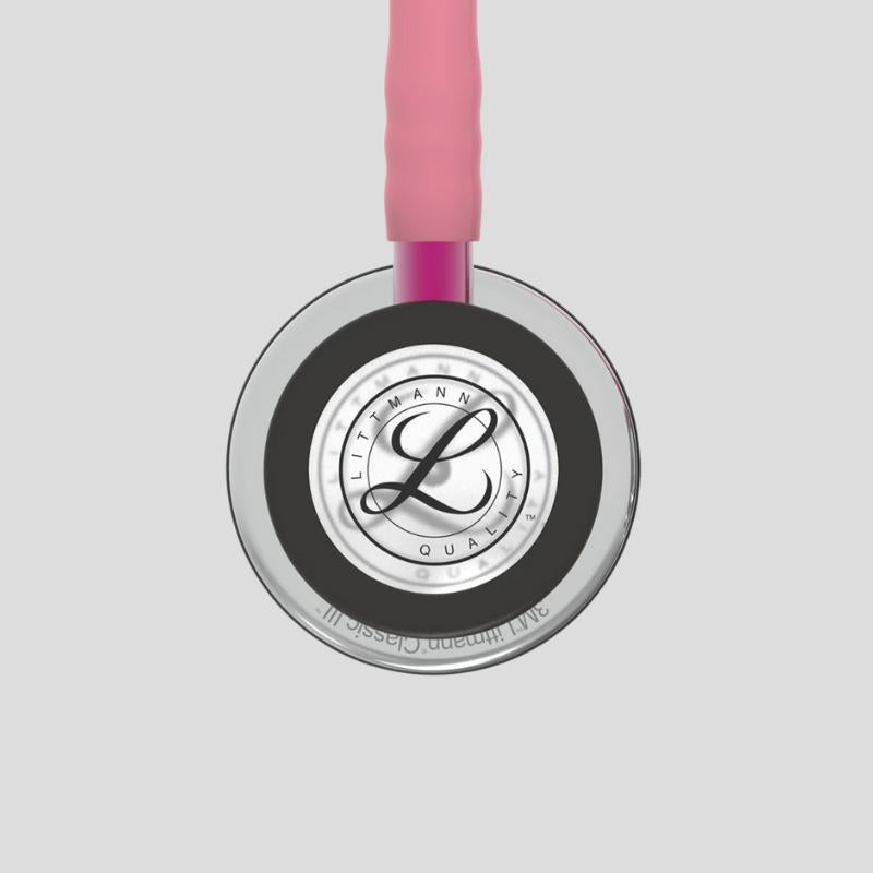 Littmann Classic III Monitoring Stethoscope | Mirror & Pearl Pink - Pink Stem 5962
