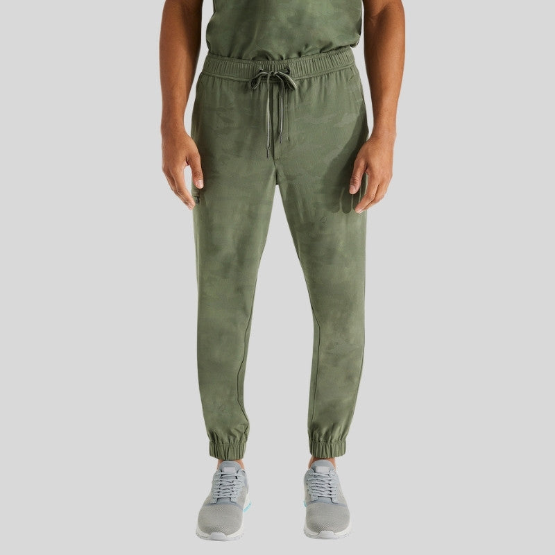 Purple Label Jack & Drew Camo Jogger Men's Scrub Set