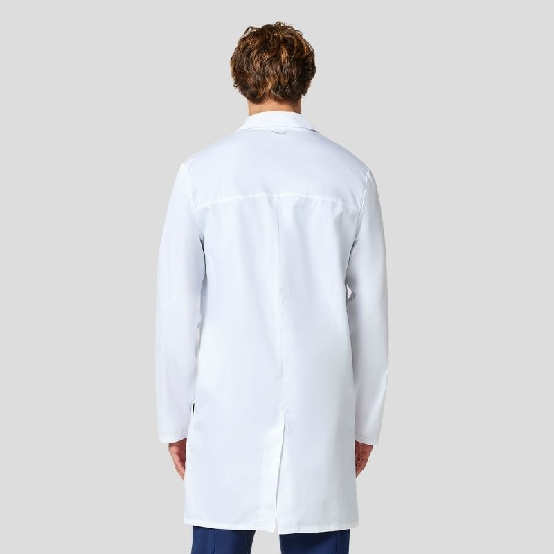Men's Button Front Long Lab Coat