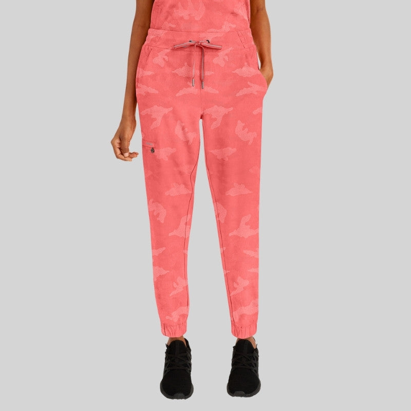 Purple Label Joy & Tate Camo Jogger Women’s Scrub Set