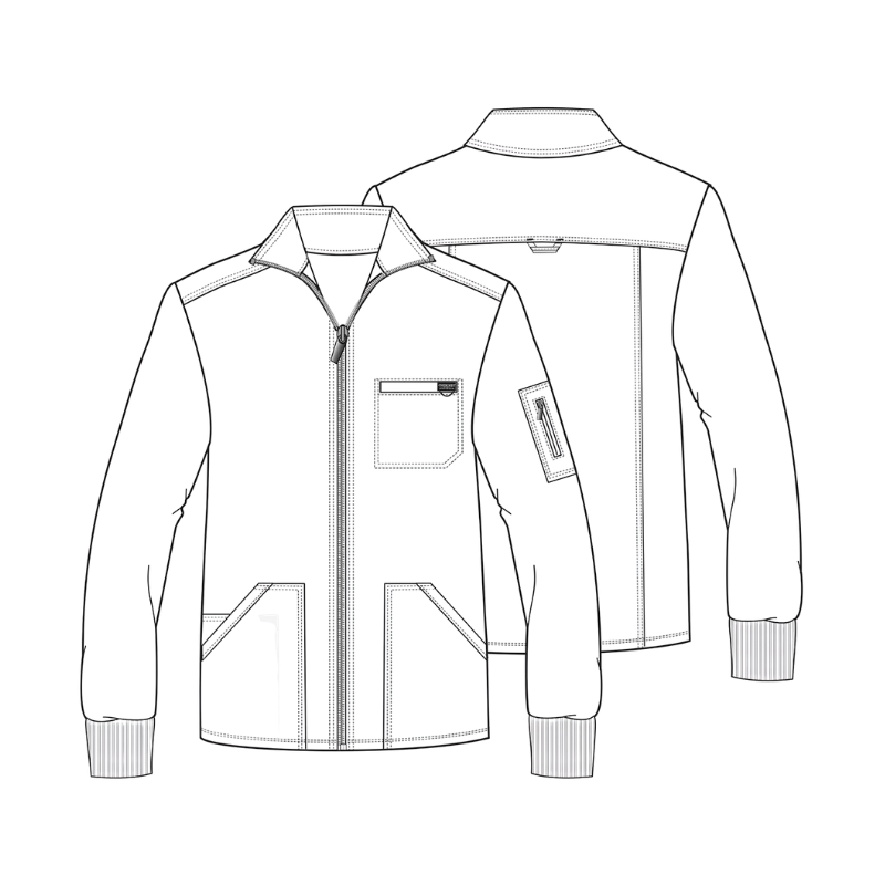 WorkWear Revolution Men's Scrub Jacket