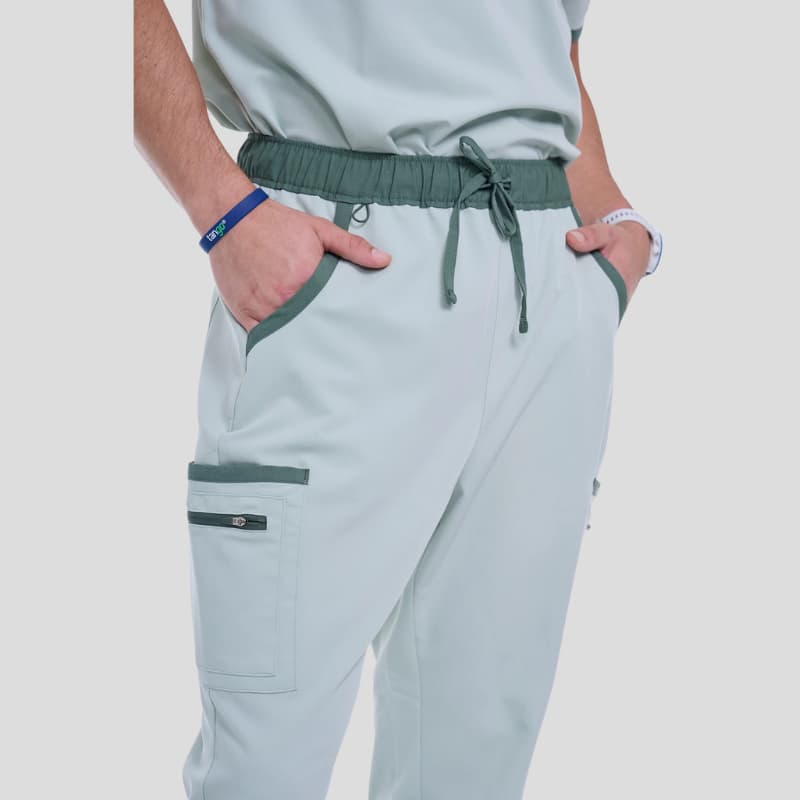 Tango Collar Neck & Straight Pant Men’s Scrub Set