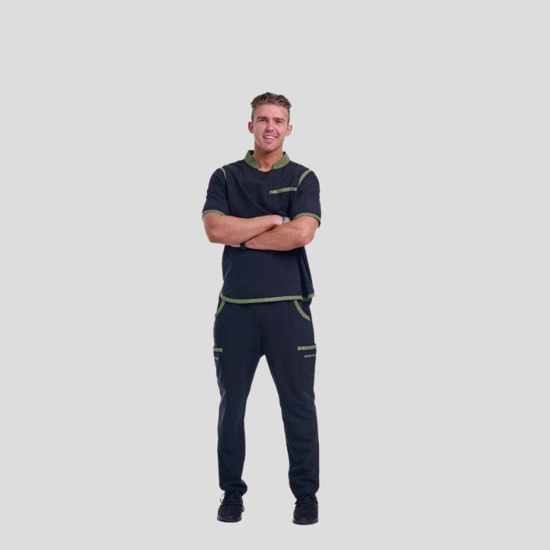 Tango V Neck & Straight Pant Men’s Scrub Set
