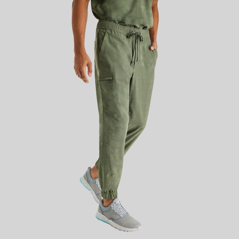 Purple Label Jack & Drew Camo Jogger Men's Scrub Set