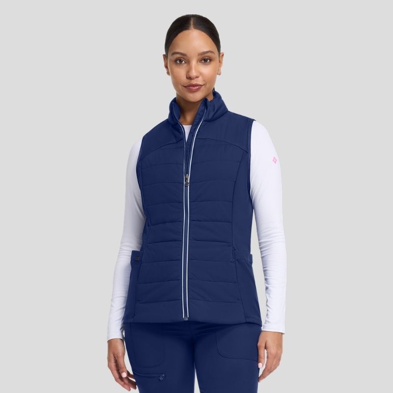 Khloe Sleeveless Women's Scrub Jacket