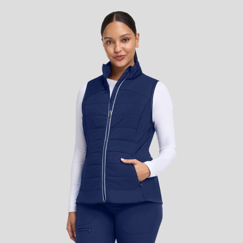 Khloe Sleeveless Women's Scrub Jacket