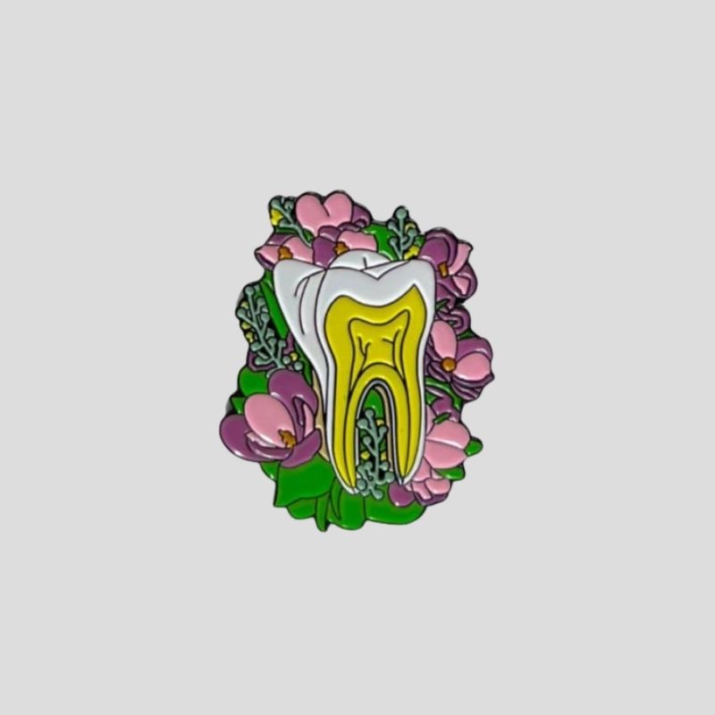 Floral Anatomical Tooth Pin