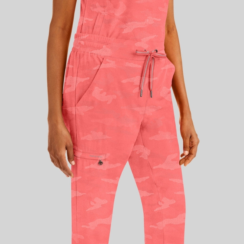 Purple Label Joy & Tate Camo Jogger Women’s Scrub Set