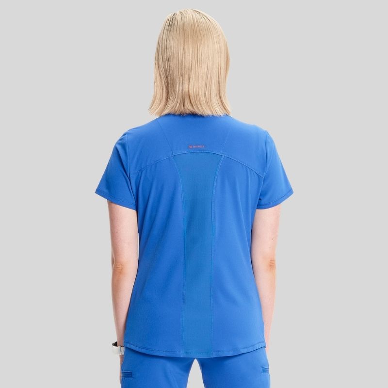 Infinity Women's V-Neck Knit Scrub Set