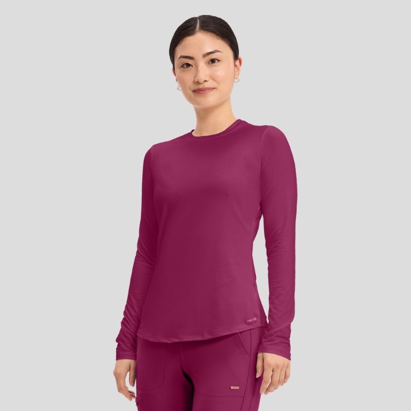 Women's Long Sleeve Underscrub Knit Tee