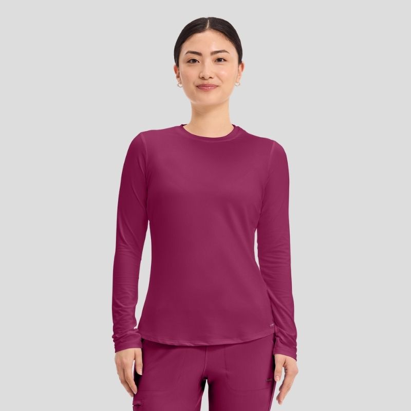 Women's Long Sleeve Underscrub Knit Tee