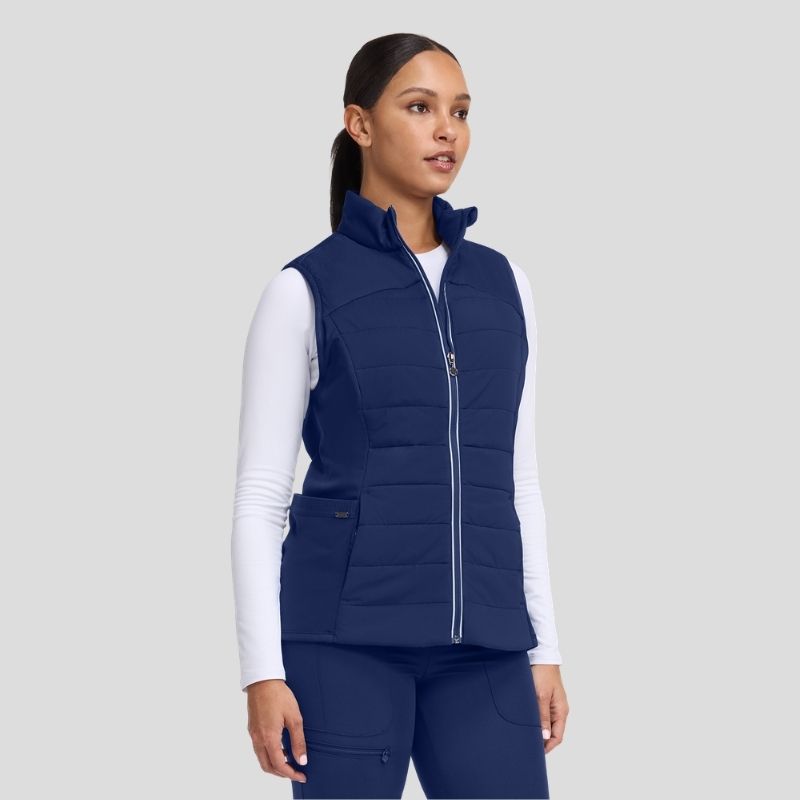 Khloe Sleeveless Women's Scrub Jacket