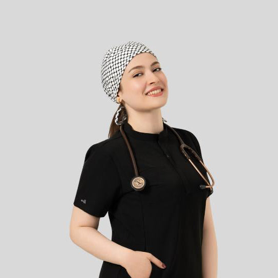Funky Caps in Black Shemagh - Unisex