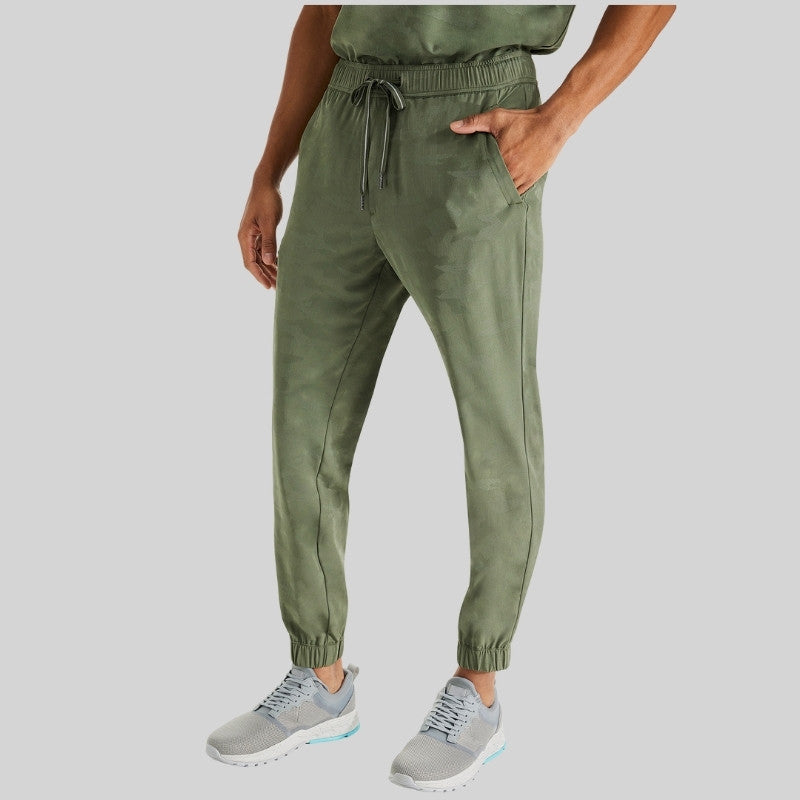 Purple Label Jack & Drew Camo Jogger Men's Scrub Set