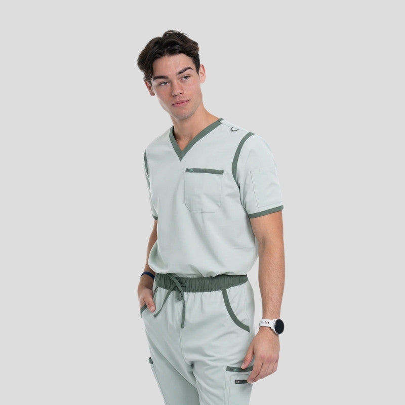 Tango V Neck & Straight Pant Men’s Scrub Set