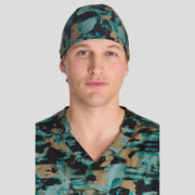 Unisex Print Scrub Hat in Extreme Camo Bronze