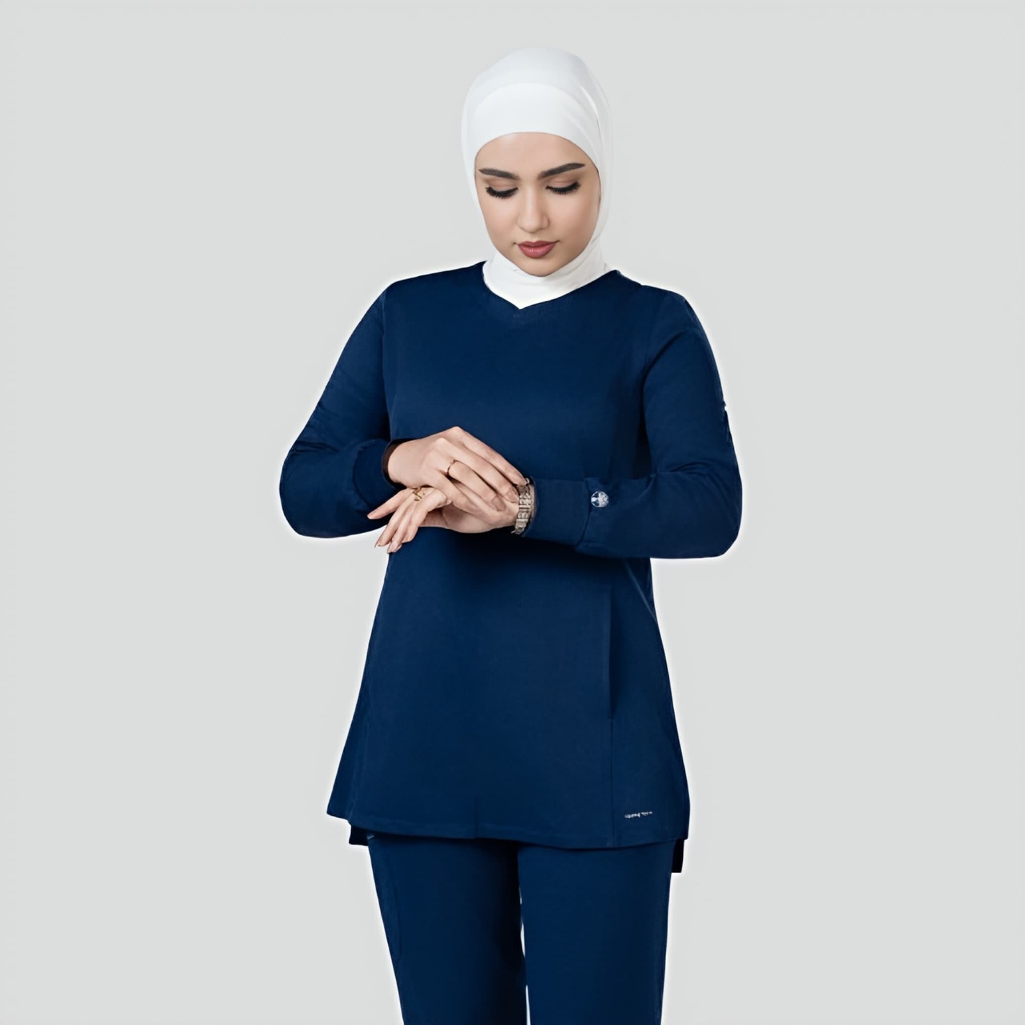 Fatima & Rebecca Long Sleeve Women’s Scrub Set
