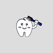 Cute Brushing Tooth Pin