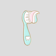 Happy Toothbrush Pin