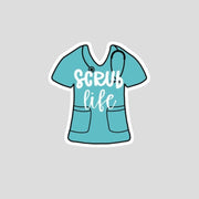 Blue Scrub Life Pin