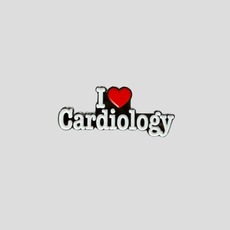 I Love Cardiology Pin